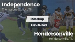 Matchup: Independence High vs. Hendersonville  2020