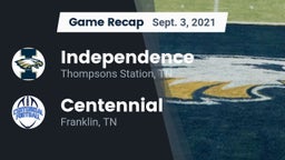 Recap: Independence  vs. Centennial  2021