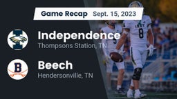Recap: Independence  vs. Beech  2023