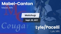 Matchup: Mabel-Canton vs. Lyle/Pacelli  2017