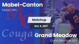 Matchup: Mabel-Canton vs. Grand Meadow  2017