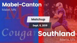 Matchup: Mabel-Canton vs. Southland  2019