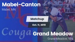 Matchup: Mabel-Canton vs. Grand Meadow  2019