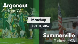 Matchup: Argonaut vs. Summerville  2016