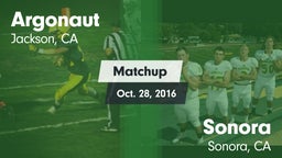 Matchup: Argonaut vs. Sonora  2016