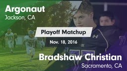 Matchup: Argonaut vs. Bradshaw Christian  2016
