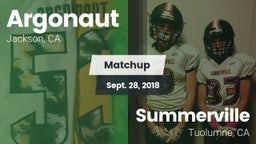 Matchup: Argonaut vs. Summerville  2018