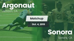 Matchup: Argonaut vs. Sonora  2019