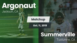 Matchup: Argonaut vs. Summerville  2019