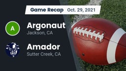 Recap: Argonaut  vs. Amador  2021