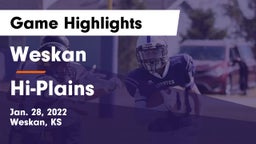Weskan  vs Hi-Plains Game Highlights - Jan. 28, 2022
