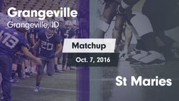 Matchup: Grangeville vs. St Maries  2016