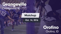 Matchup: Grangeville vs. Orofino  2016