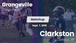 Matchup: Grangeville vs. Clarkston  2018
