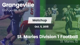 Matchup: Grangeville vs. St. Maries Division 1 Football 2018