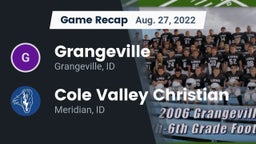 Recap: Grangeville  vs. Cole Valley Christian  2022