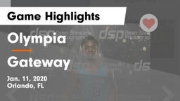 Olympia  vs Gateway  Game Highlights - Jan. 11, 2020