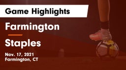 Farmington  vs Staples  Game Highlights - Nov. 17, 2021
