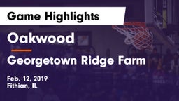 Oakwood  vs Georgetown Ridge Farm Game Highlights - Feb. 12, 2019