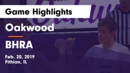 Oakwood  vs BHRA Game Highlights - Feb. 20, 2019