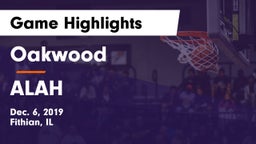 Oakwood  vs ALAH Game Highlights - Dec. 6, 2019