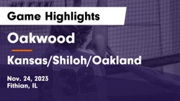 Oakwood  vs Kansas/Shiloh/Oakland  Game Highlights - Nov. 24, 2023