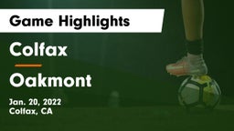 Colfax  vs Oakmont Game Highlights - Jan. 20, 2022
