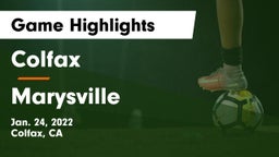 Colfax  vs Marysville Game Highlights - Jan. 24, 2022