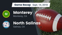 Recap: Monterey  vs. North Salinas  2018