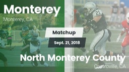 Matchup: Monterey vs. North Monterey County  2018