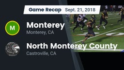 Recap: Monterey  vs. North Monterey County  2018