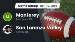 Recap: Monterey  vs. San Lorenzo Valley  2018