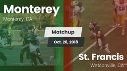 Matchup: Monterey vs. St. Francis  2018