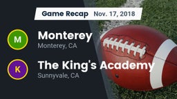 Recap: Monterey  vs. The King's Academy  2018