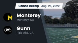Recap: Monterey  vs. Gunn  2022