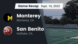 Recap: Monterey  vs. San Benito  2022