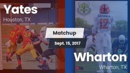 Matchup: Yates vs. Wharton  2017