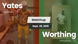 Matchup: Yates vs. Worthing  2018