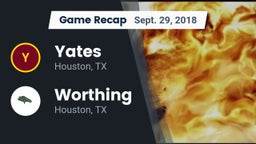 Recap: Yates  vs. Worthing  2018