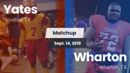 Matchup: Yates vs. Wharton  2019
