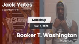 Matchup: Yates vs. Booker T. Washington  2020