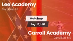 Matchup: Lee Academy vs. Carroll Academy  2017