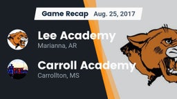 Recap: Lee Academy  vs. Carroll Academy  2017