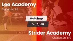 Matchup: Lee Academy vs. Strider Academy  2017