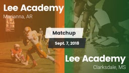 Matchup: Lee Academy vs. Lee Academy  2018