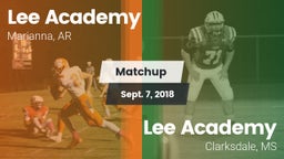 Matchup: Lee Academy vs. Lee Academy  2018