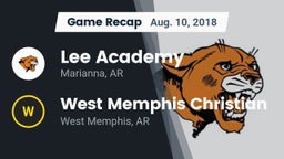 Recap: Lee Academy  vs. West Memphis Christian  2018