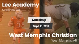 Matchup: Lee Academy vs. West Memphis Christian  2018