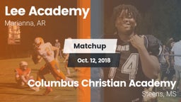 Matchup: Lee Academy vs. Columbus Christian Academy 2018