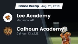 Recap: Lee Academy  vs. Calhoun Academy 2019
